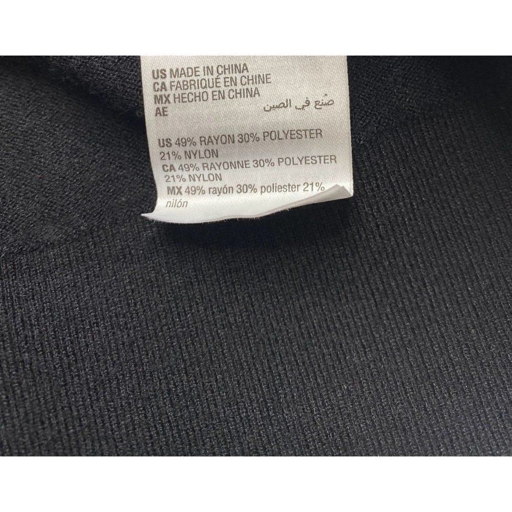 Alfani Pullover Sweater Top Small Black Women's Seam-Front Relaxed NEW - Picture 4 of 5